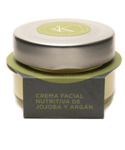 Crema facial con jojoba y argán